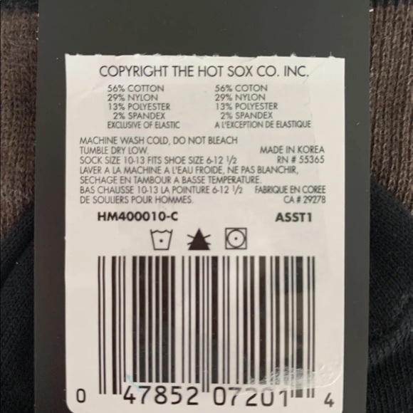 Hotsox Famous Artist Series Mens George Washington Crew Socks Size 10-13 - Picture 9 of 9